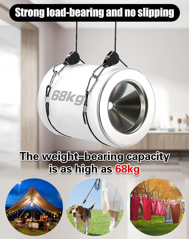 🏕️Vonkajší sťahovák lán s kladkou 📢【s lanom】