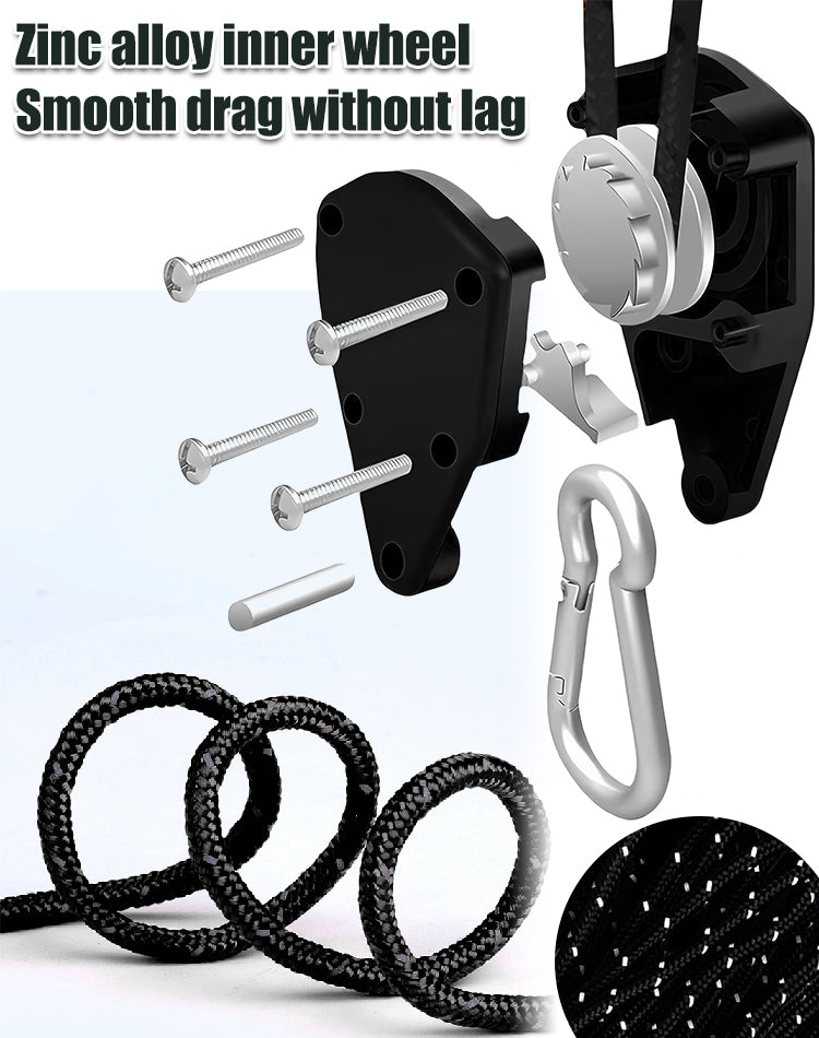 🏕️Vonkajší sťahovák lán s kladkou 📢【s lanom】