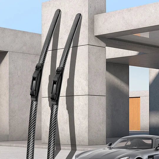 🌈 Escobillas limpiaparabrisas silenciosas sin hueso de fibra de carbono: haga que su viaje sea elegante, silencioso y cómodo!-ES