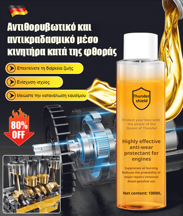 Αντιτριβικός προστατευτικός παράγοντας υψηλής απόδοσης για κινητήρες-GR