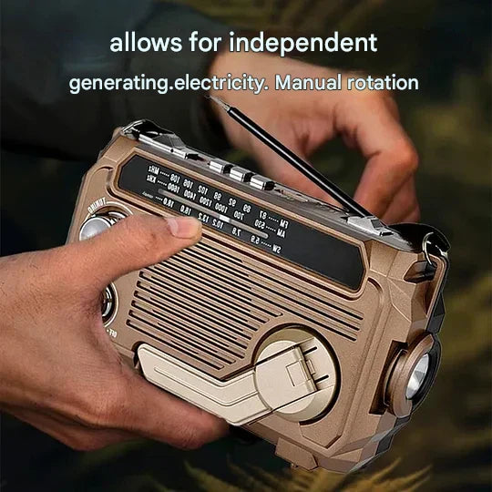 Ročni radio s funkcijo polnjenja v sili-SI