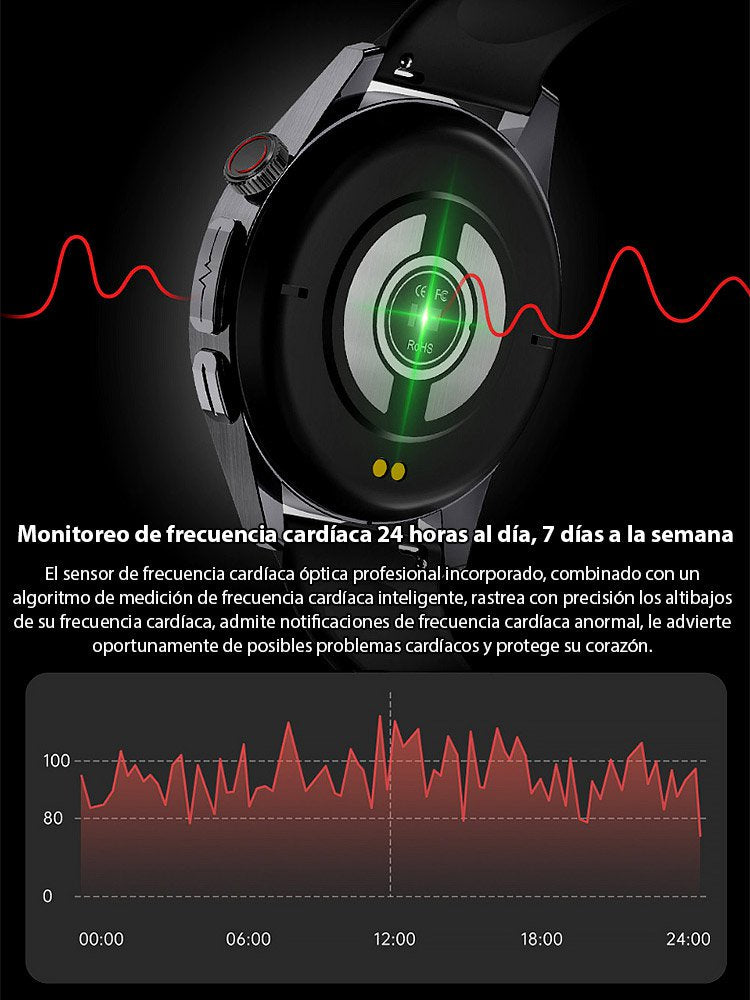 Watch4 Pro Blood Sugar Watch con correa de acero-ES