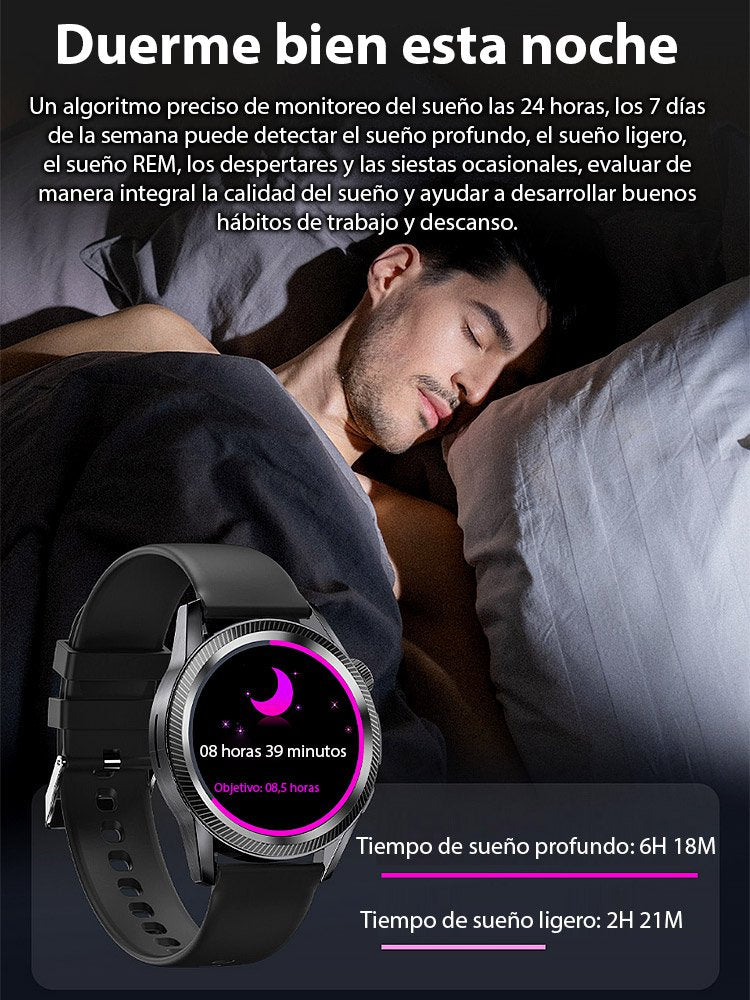 Watch4 Pro Blood Sugar Watch con correa de acero-ES