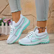 Γυναικεία αναπνεύσιμα αθλητικά παπούτσια με ντεγκραντέ από πλέγμα-GR