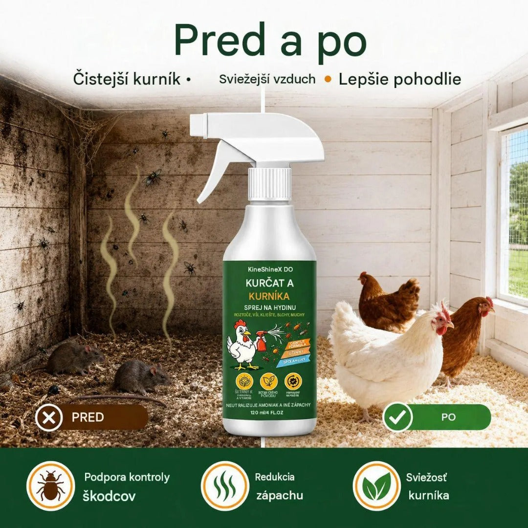 🐔🌿【2 v 1 sprej proti vonjavam in insektom za kokošnjake】✨ En sam razpršek nevtralizira vonjave in odganja insekte, zaradi česar je okolje v vašem kokošnjaku sveže!-SI