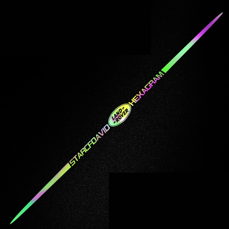 Pegatinas reflectantes láser de colores 3D para coche, 4 unidades-ES