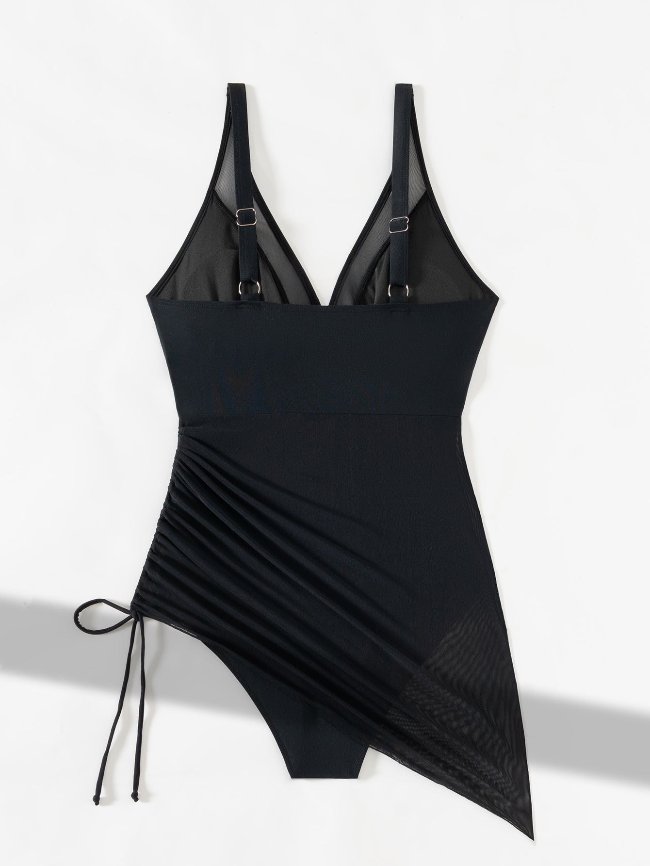 Liekninantis tinklinis „Sheer Sarong Wraps“ maudymosi kostiumėlis-LT