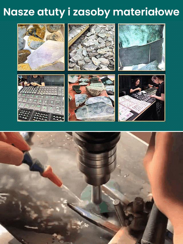 ✨Ήσυχα κοσμήματα με μενταγιόν από νεφρίτη-GR