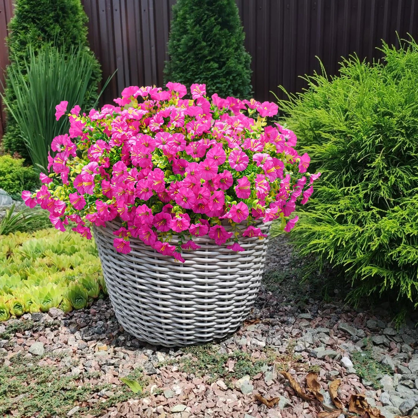 🔥 Zadnji dan –🔥 Umetni cvetovi petunije, odporni na UV-sevanje-SI