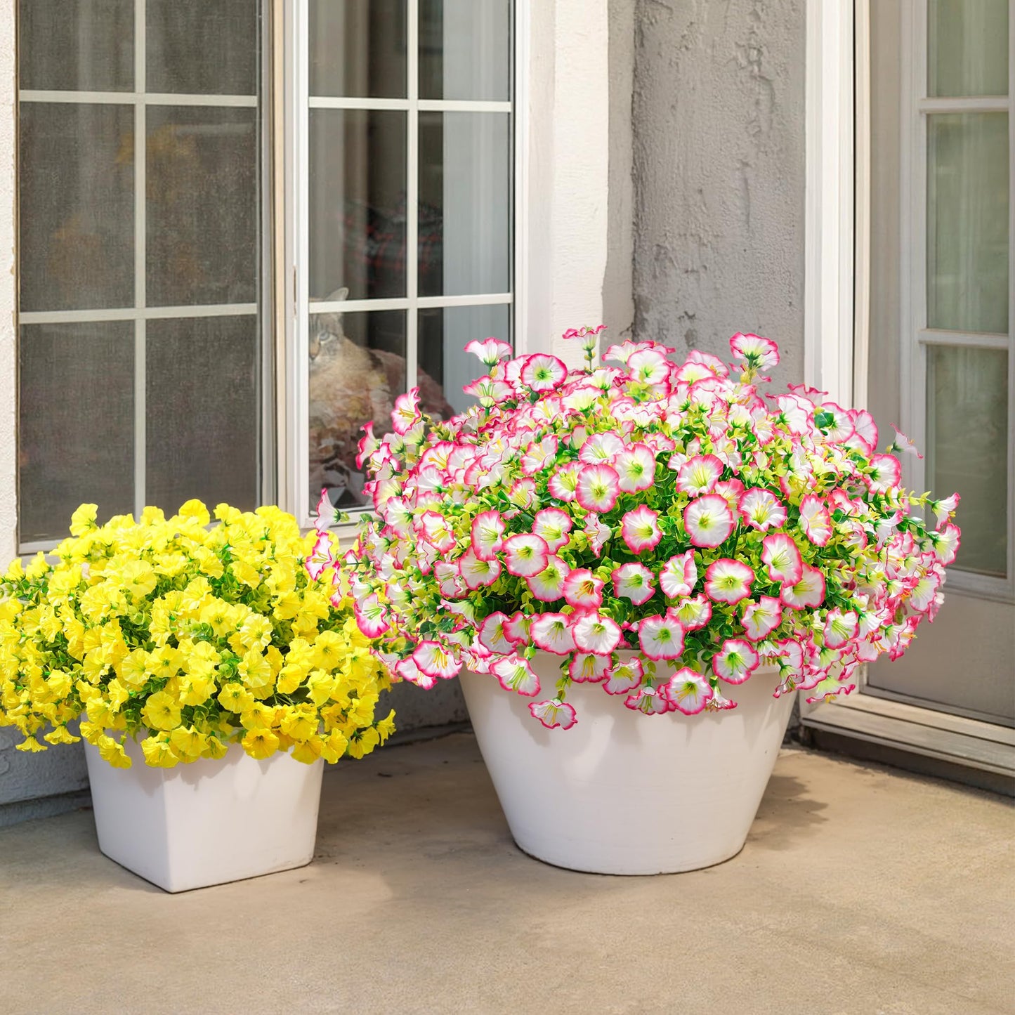 🔥 Zadnji dan –🔥 Umetni cvetovi petunije, odporni na UV-sevanje-SI