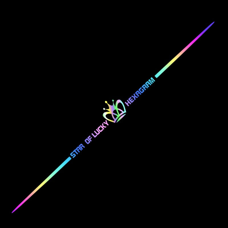 Pegatinas reflectantes láser de colores 3D para coche, 4 unidades-ES