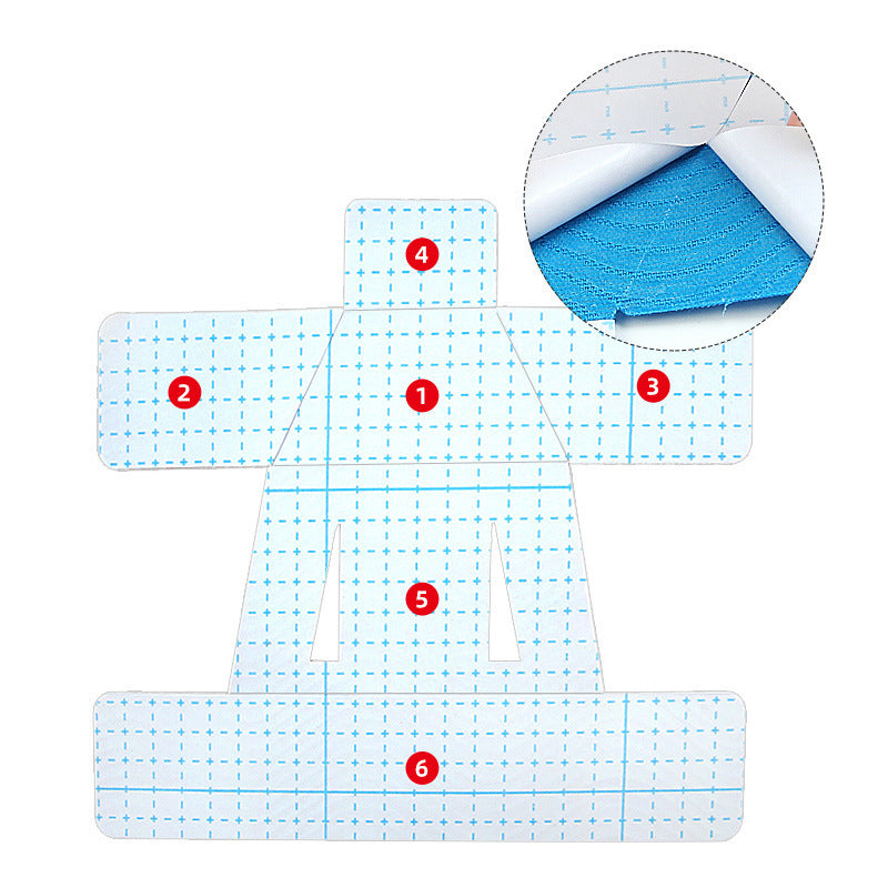 Cintas kinesiológicas elásticas precortadas para soporte de hombro-ES