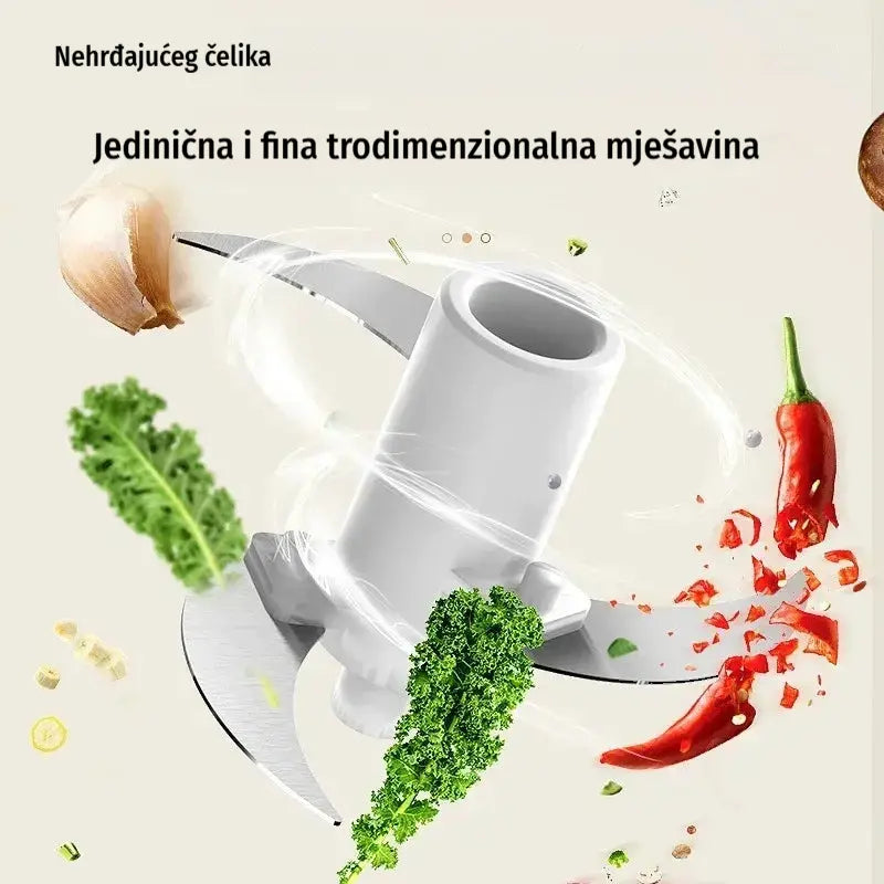 🔥 50% popusta! 🔥 🥩⚡ Električni mlin za meso velikog kapaciteta: Snažan, brz i jednostavan za korištenje | Idealan za kućne kuhinje i domaće obroke 🍔🌮-HR