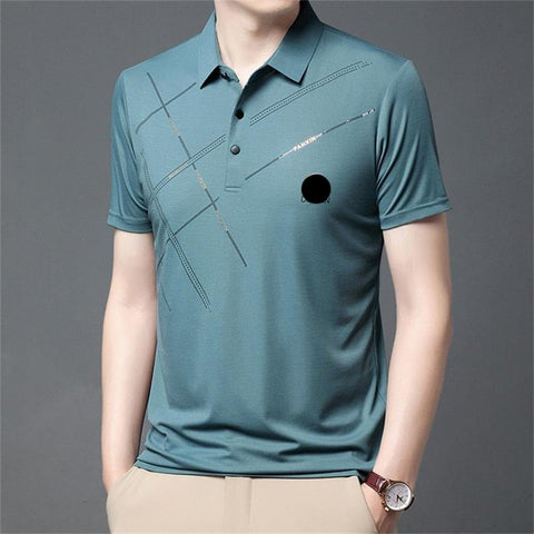 ✨Camisa elástica de seda helada para hombre-ES