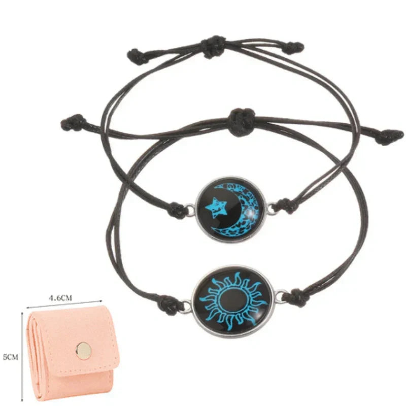 Sol y Luna – Una Sola Alma. 💞 Pulseras para Parejas que Conectan a Pesar de la Distancia.-ES