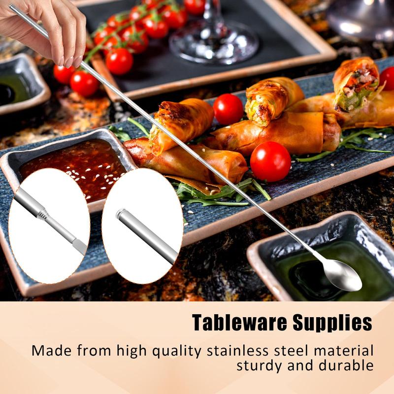 💥🔥 Teleskopske vilice in žlica iz nerjavečega jekla-SI