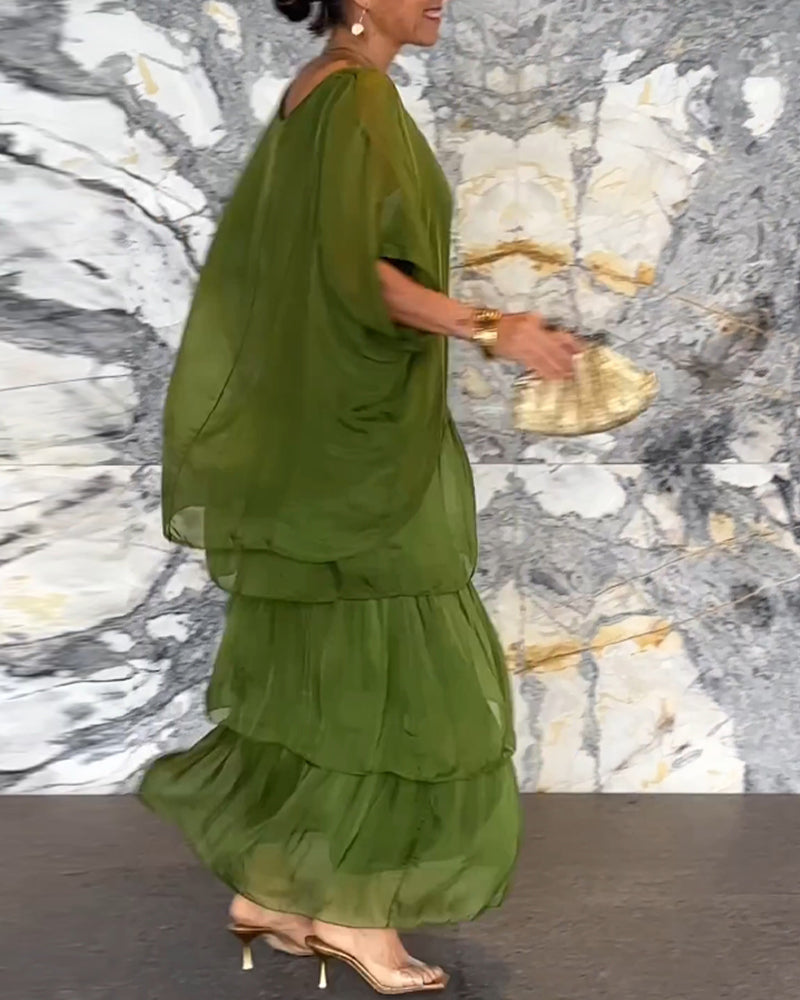 💕Vruća rasprodaja za Majčin dan - široka haljina umjetničkog stila💕-HR