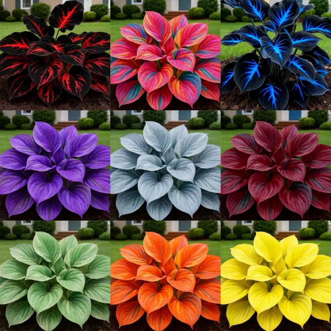 💥Καυτή Προσφορά 2025 🌌Σπόροι Hosta Midnight Purple Heart, ένα πολυετές φυτό που αγαπά τη σκιά για τον κήπο-GR