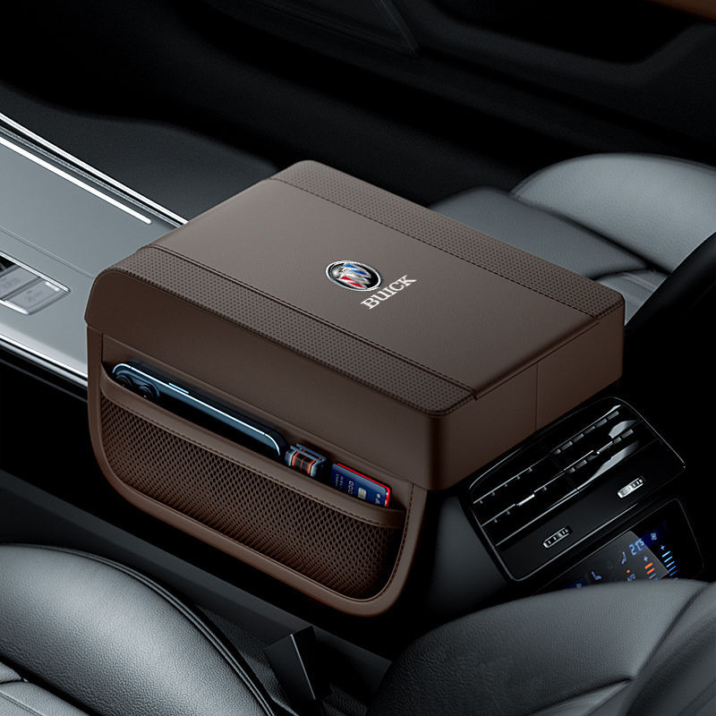 Funda para reposabrazos de coche, cojín elevador (versión de almacenamiento)-ES