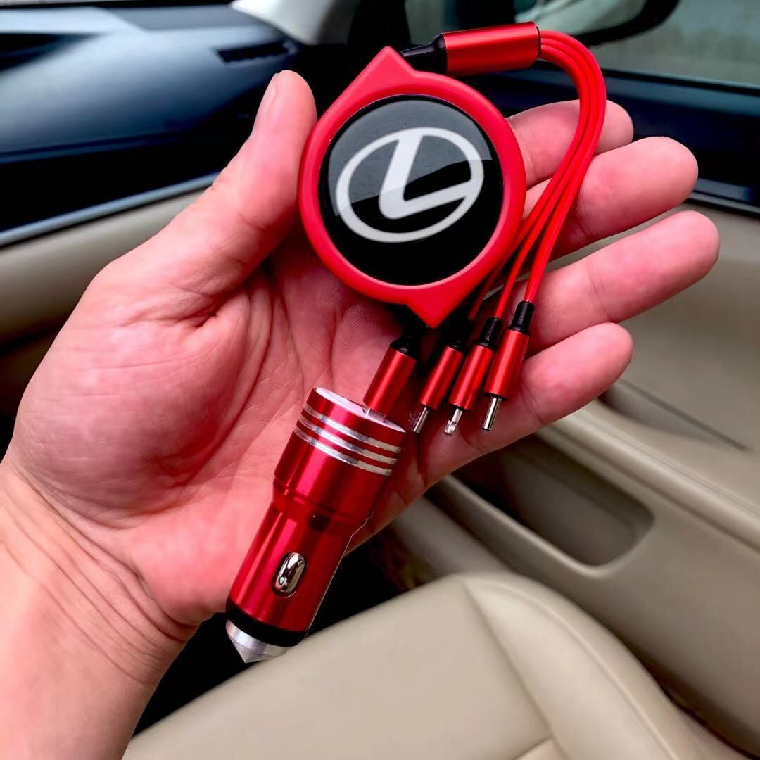 3 σε 1 ανασυρόμενο καλώδιο δεδομένων αυτοκινήτου + δωρεάν φορτιστής αυτοκινήτου-GR