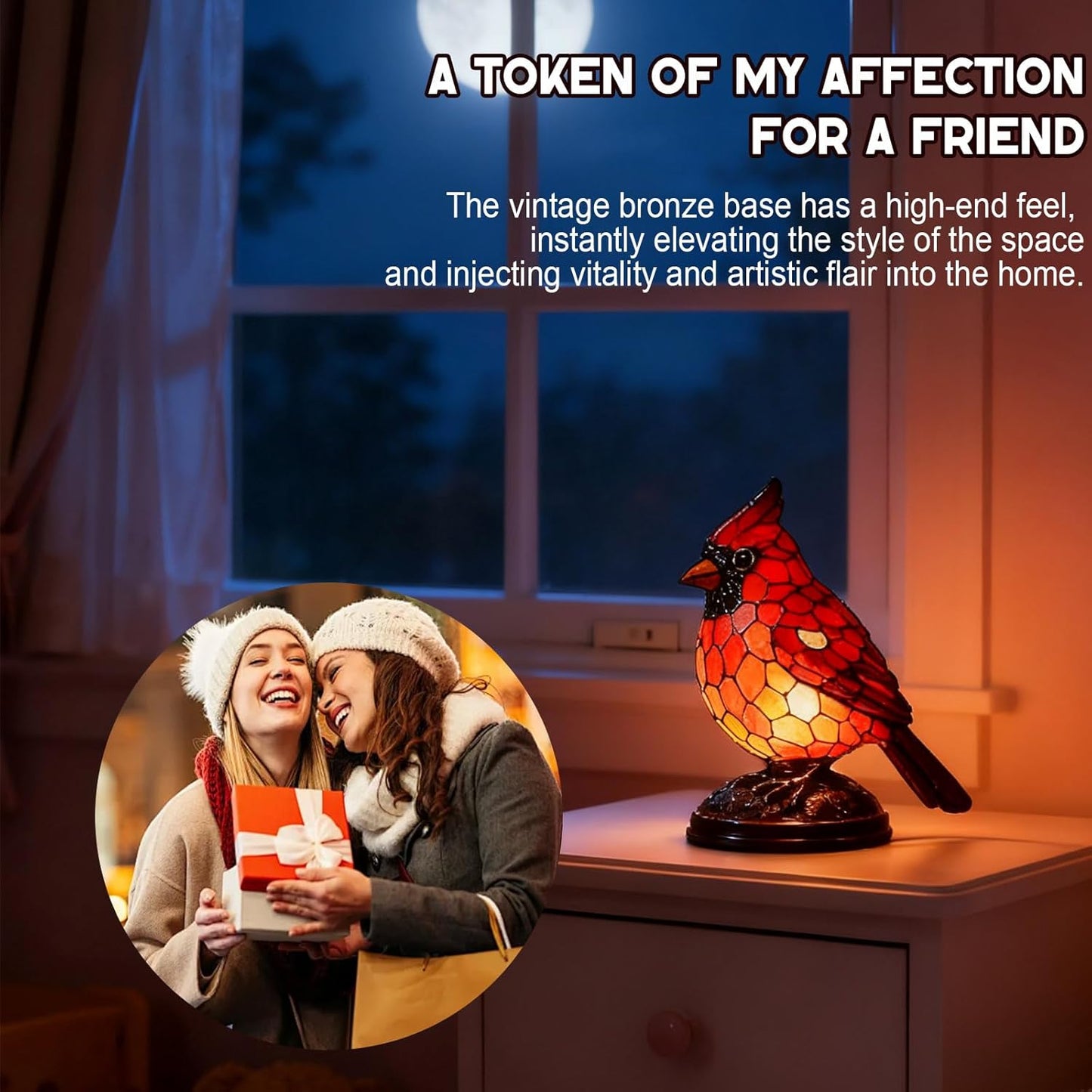 ⏰Zadnji dan razprodaje – 49 % popusta🐦Ročno izdelana svetilka v obliki ptice, vodja kulta v rdečem kostumu-SI