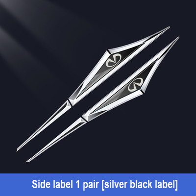 Pegatinas creativas de metal galvanizado para coche ✨2 piezas✨-ES