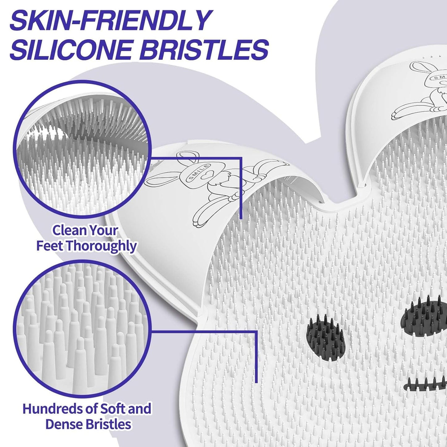 Alfombrilla de ducha extragrande para fregar los pies-ES