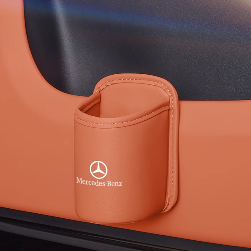 Portavasos de cuero Velora: fácil de instalar, personalización del logotipo posible-ES