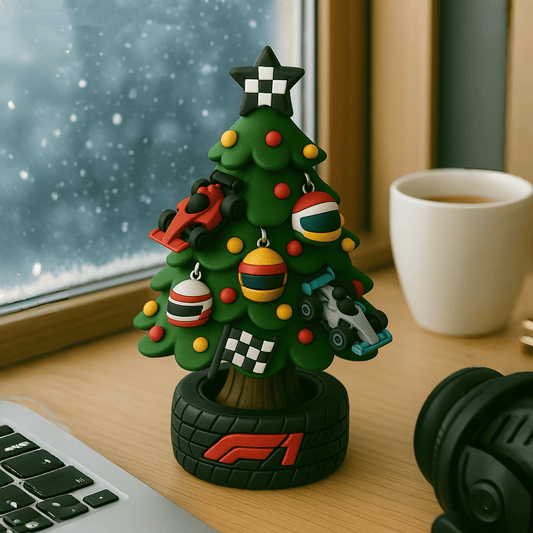 Árbol de Navidad en miniatura estilo equipo de F1-ES