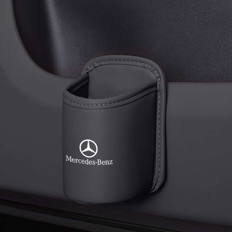 Portavasos de cuero Velora: fácil de instalar, personalización del logotipo posible-ES