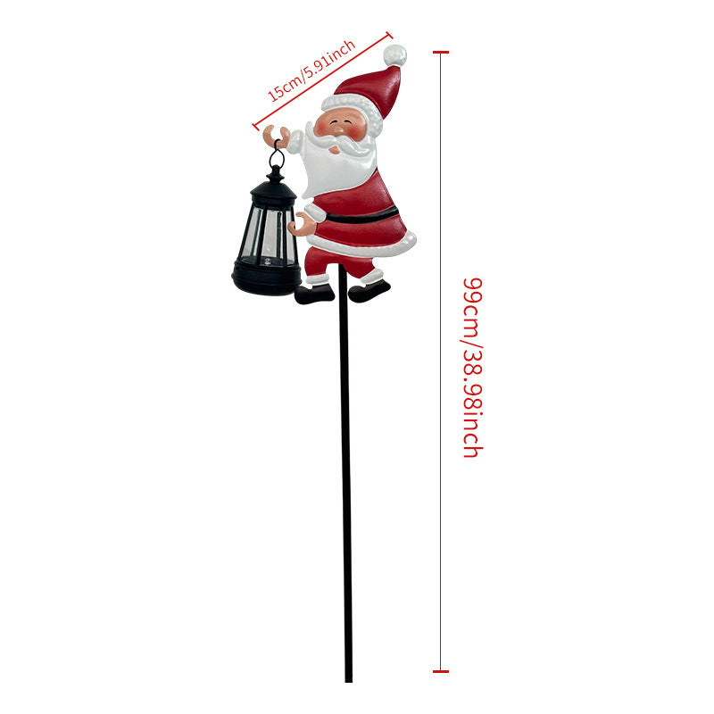 🎅 Kalėdų Senelio saulės lempa - stebuklinga šviesa užpildo jūsų sodą šventiniu spindesiu. ✨-LT