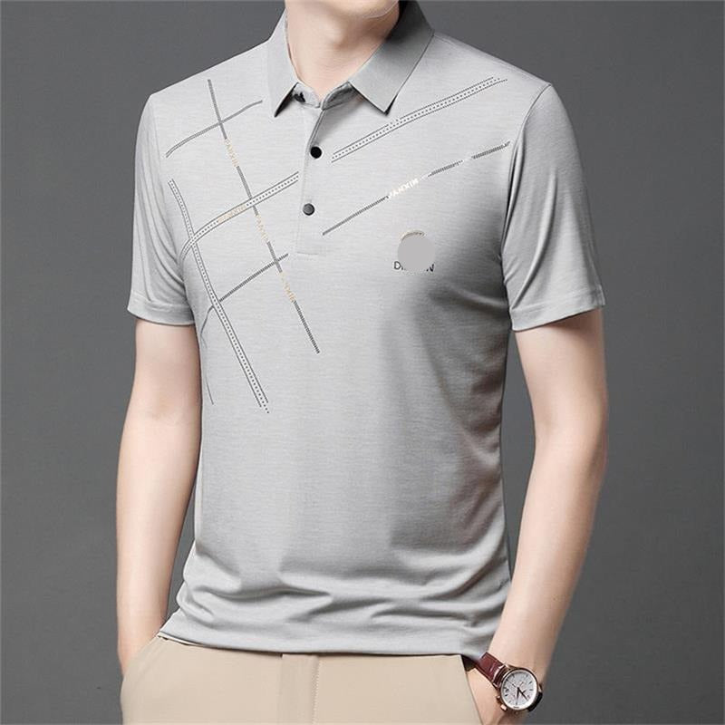 ✨Camisa elástica de seda helada para hombre-ES