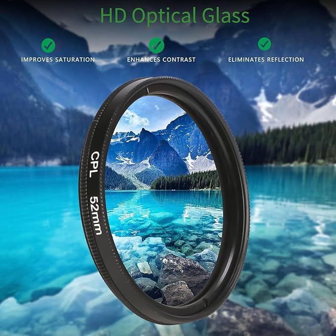 Heysliy φίλτρο CPL 52mm για τηλέφωνο με κλιπ-GR