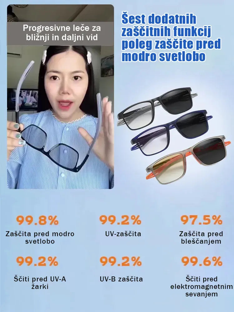 Pametno samodejno ostrenje in fotokromatska pametna očala