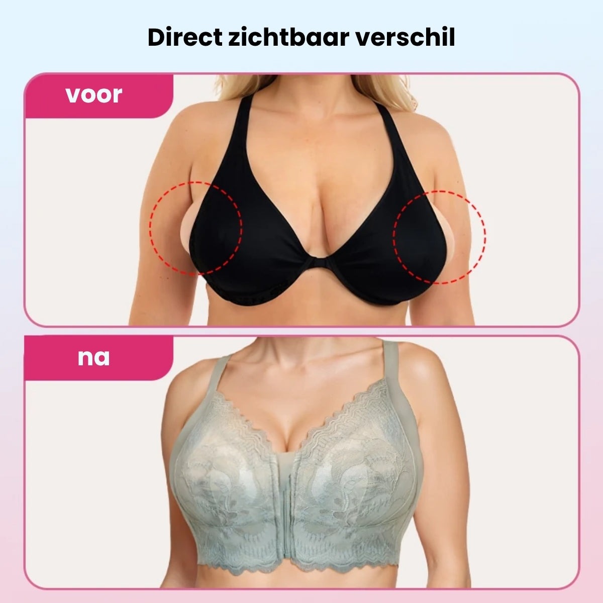 Sujetador Comfort Zip | Sujetador con cierre frontal y tecnología TrioLift-ES