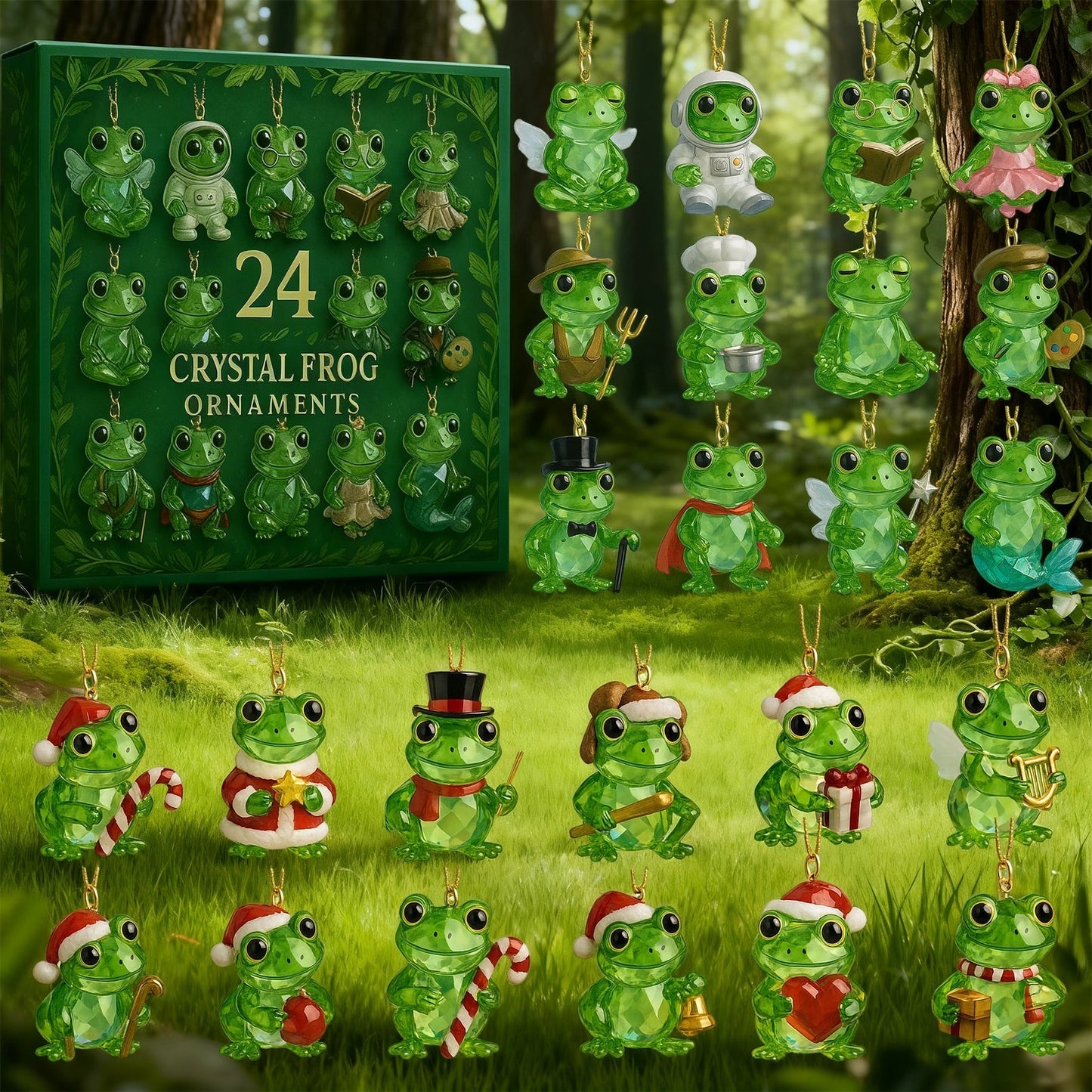 🐸 Čarovnija gozda čaka - Żabkin adventni koledar za leto 2025-SI