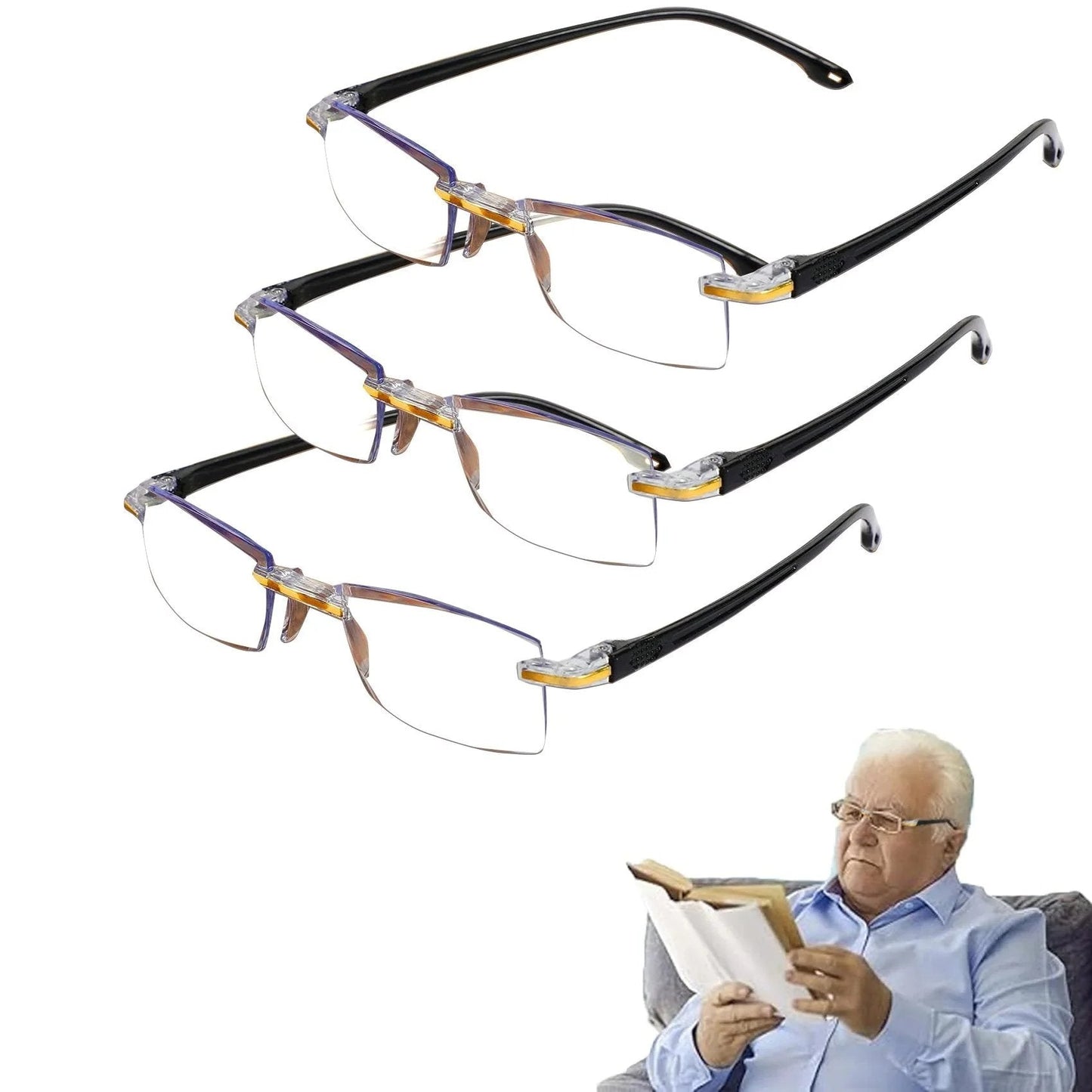 👓🌄Išmanieji daugiažidiniai akiniai su priartinimo funkcija – aiškus matymas iš arti ir iš toli, viskas viename-LT