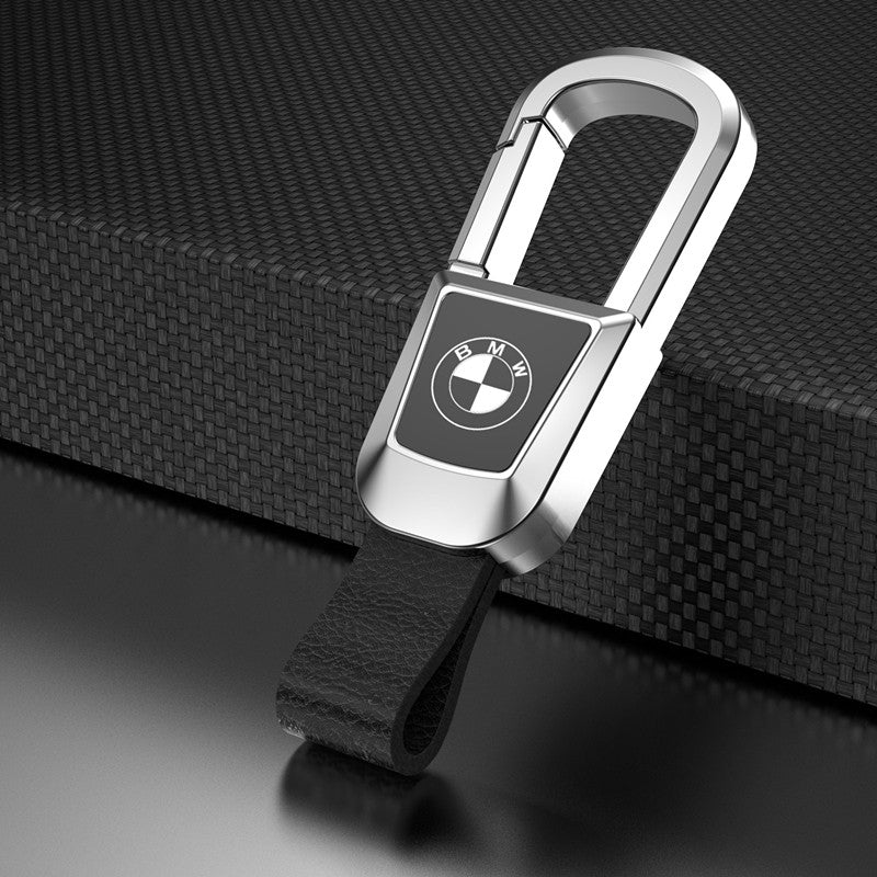 🎉Llavero de coche de cuero genuino de alta gama-ES