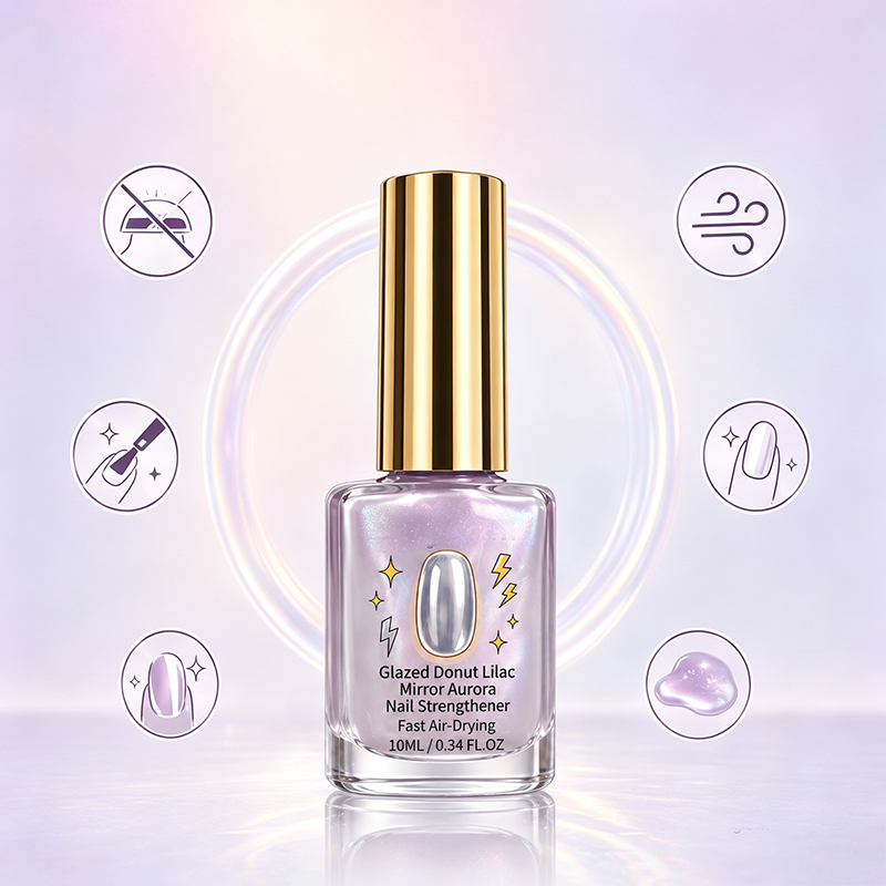 📢📢Kupite 2, dobite 1 gratis!! ⏰Lilac Glossy Mirror Nail Care Balzam za nego nohtov-SI