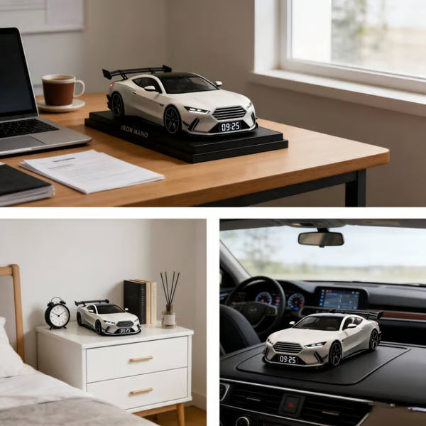 🎁 Budilka hiperavtomobila🏎️ Realističen motor in svetlobni učinki-SI