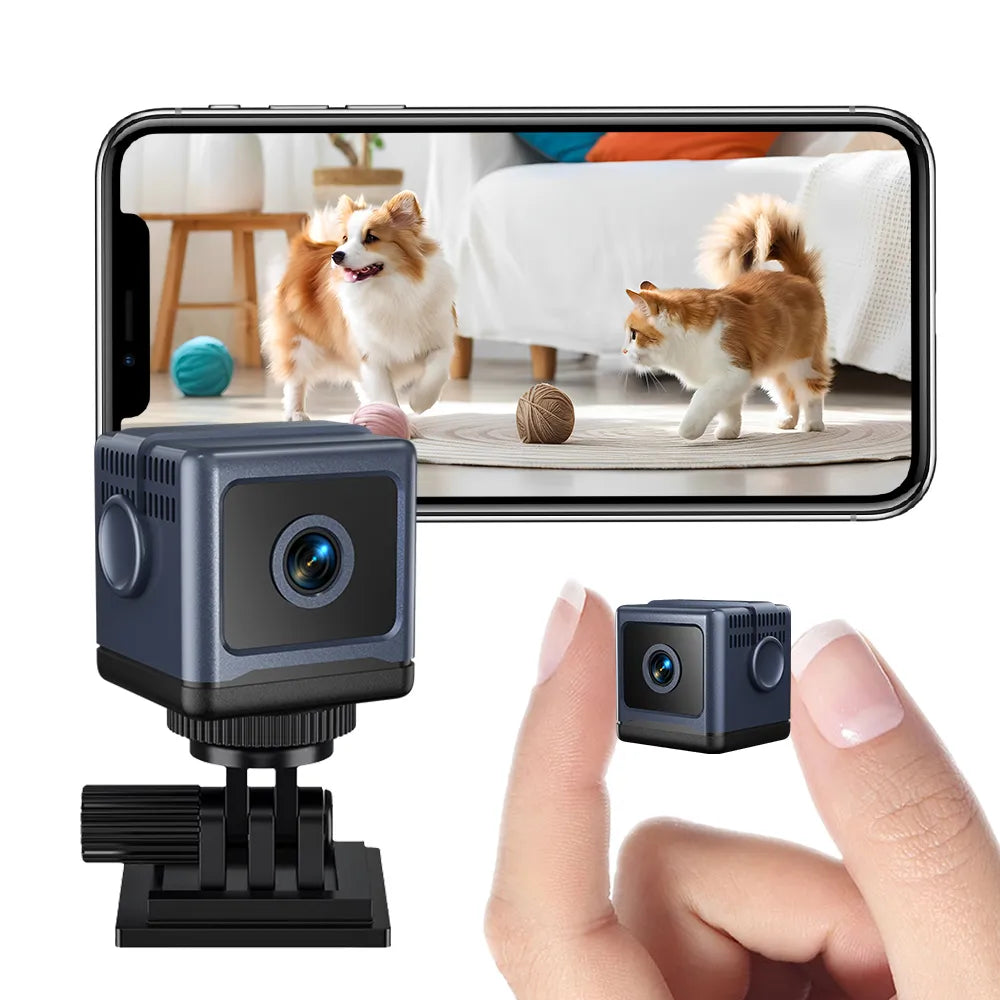 W03 išmanioji „WiFi“ apsaugos kamera – 1080P HD, naktinio matymo funkcija, judesio aptikimas, mažos galios.-LT