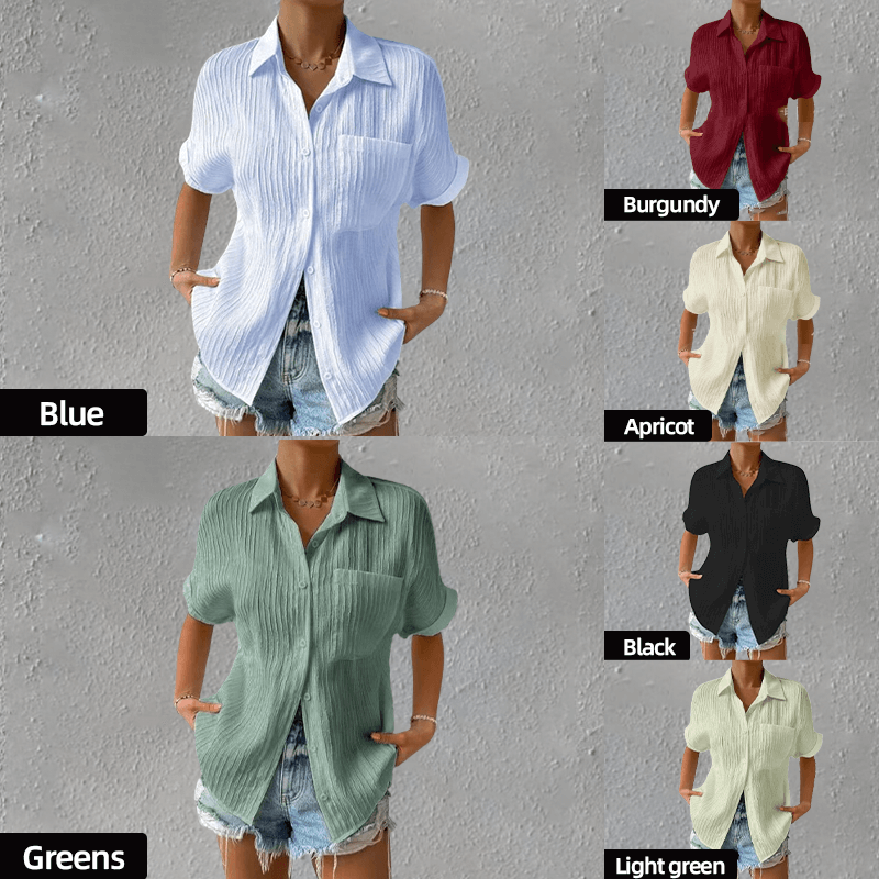 Crew nyakú csipke alkalmi laza ing-ES