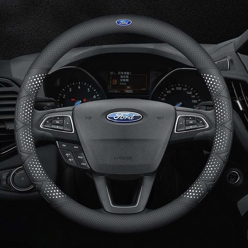 Ultra tanka, zračna prevleka za volan iz pravega usnja z nedrsečim oprijemom-SI