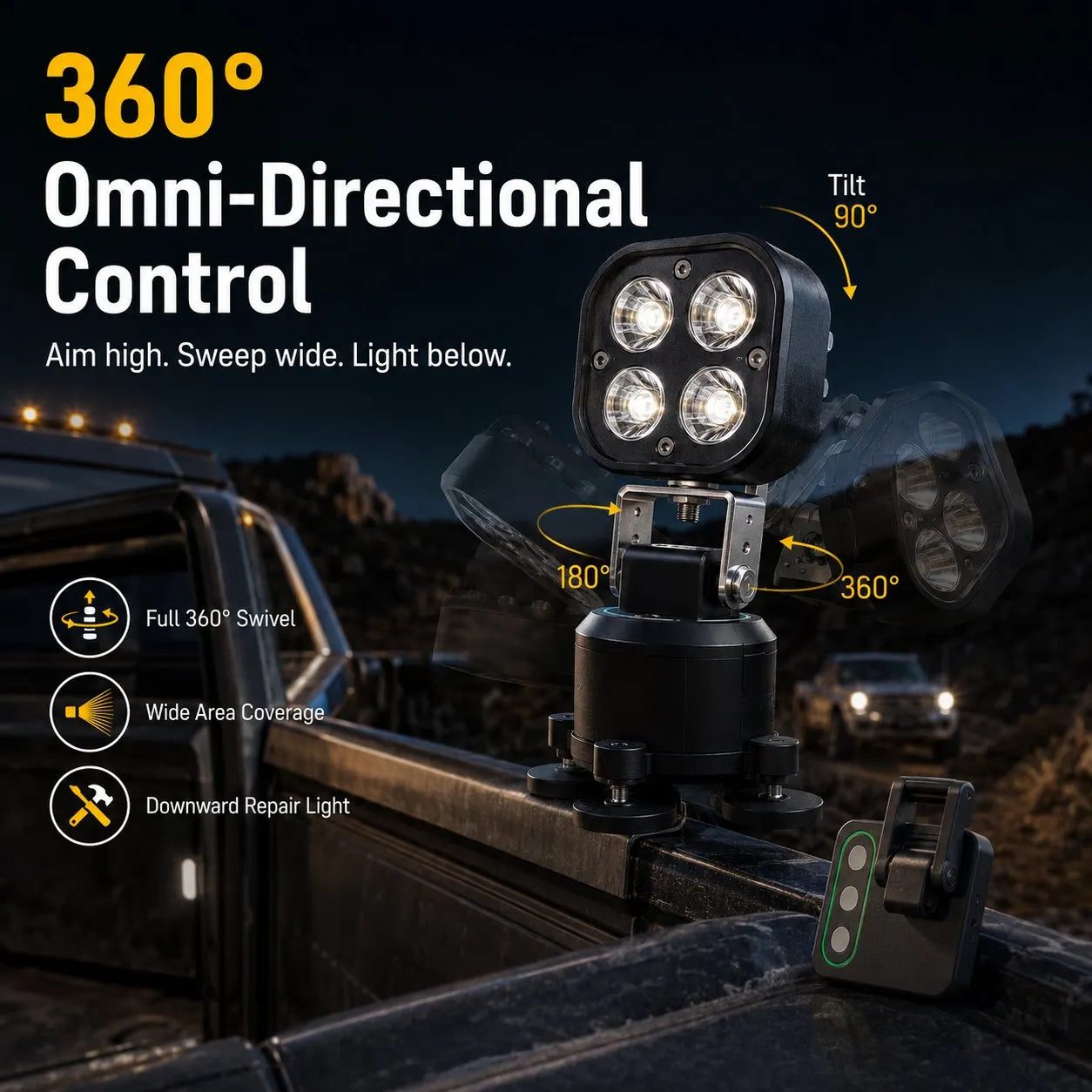 🏕️ Vsesmerna magnetna LED lučka za pod-SI