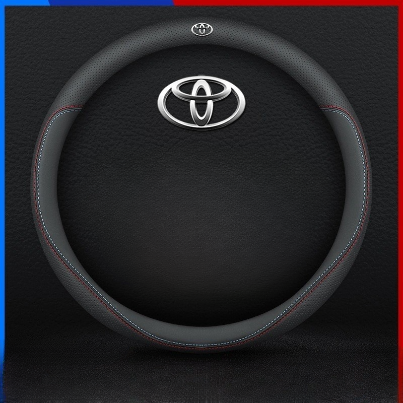 Funda de volante de cuero napa de primera calidad: comodidad lujosa, construcción transpirable y durabilidad durante todo el año-ES