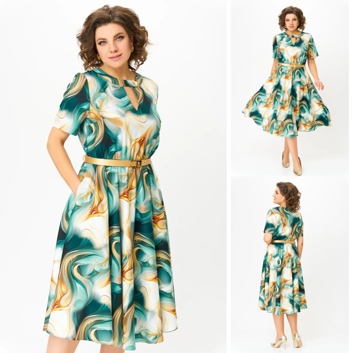 😎💃Nuevos productos para el verano💥[S-5XL] Vestido holgado de gasa en talla grande | Cómodo y fresco-ES