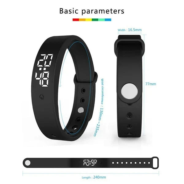⌚ ZDAJ 50 % POPUSTA! ❤️ Pametna zapestnica za zdravje – sledilnik telesne pripravljenosti, merilnik srčnega utripa in pedometer 🏃-SI