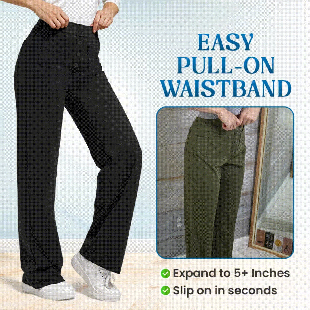 💖Pantalones casuales elásticos y cómodos para mujer-ES