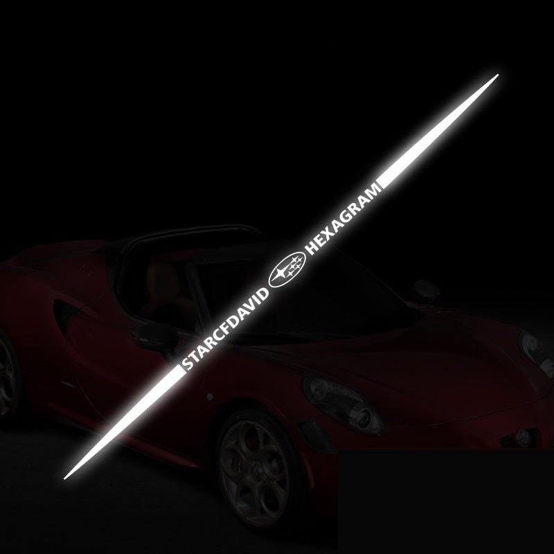 Pegatinas reflectantes láser de colores 3D para coche, 4 unidades-ES