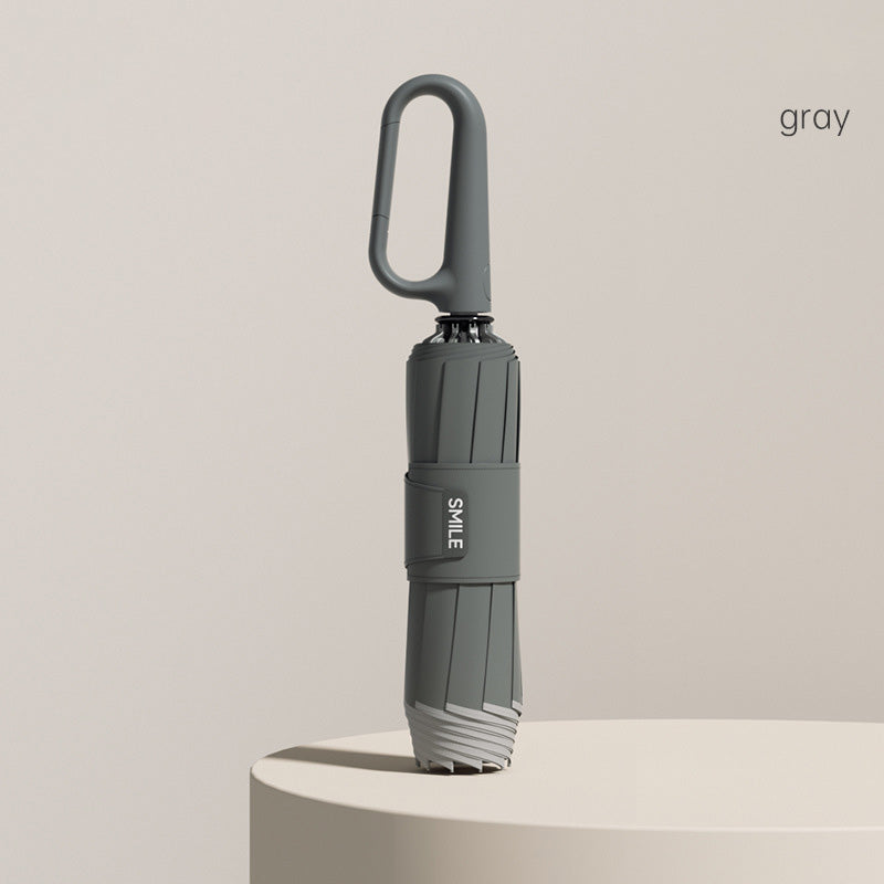 ☂️✨ ¡Paraguas con franja reflectante de seguridad! Se expande y contrae invertidamente sin salpicar agua, buena visibilidad en entornos oscuros.-ES